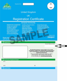 V5C registration certificate