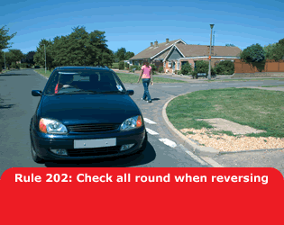 Check all round when reversing