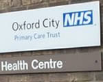 Health centre sign 150x120