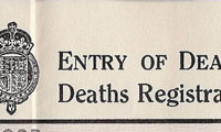 Tailored death registration information
